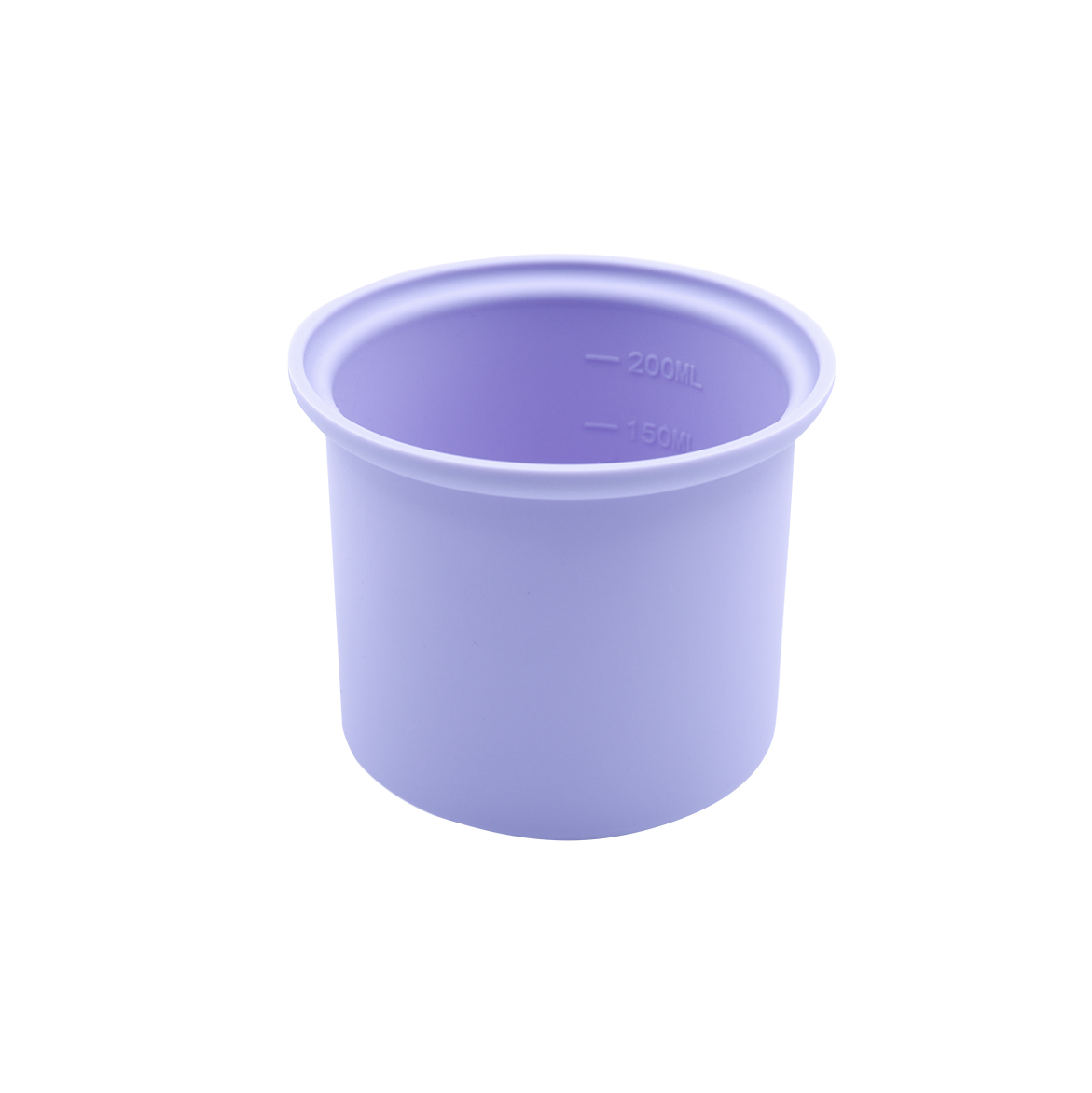 Чаша для воскоплава силиконовая модель ТН-СН02, фиолетовая, 200 мл