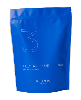 Воск ELSEDA для депиляции Electric blue, 800г АКЦИЯ