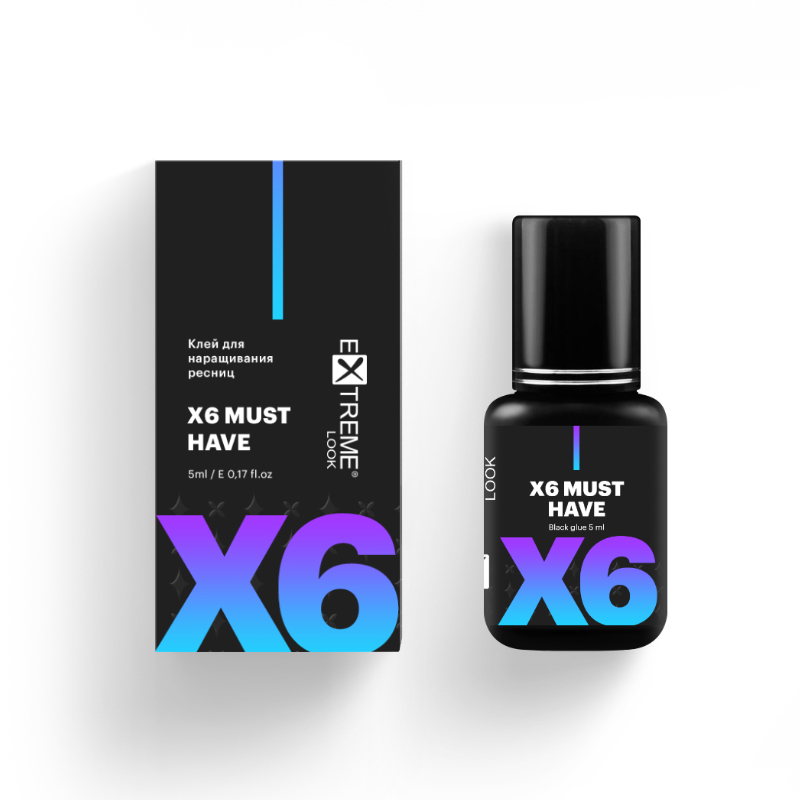 Клей EXTREME LOOK "X6" Must Have, 5 мл (1-2 сек) АКЦИЯ
