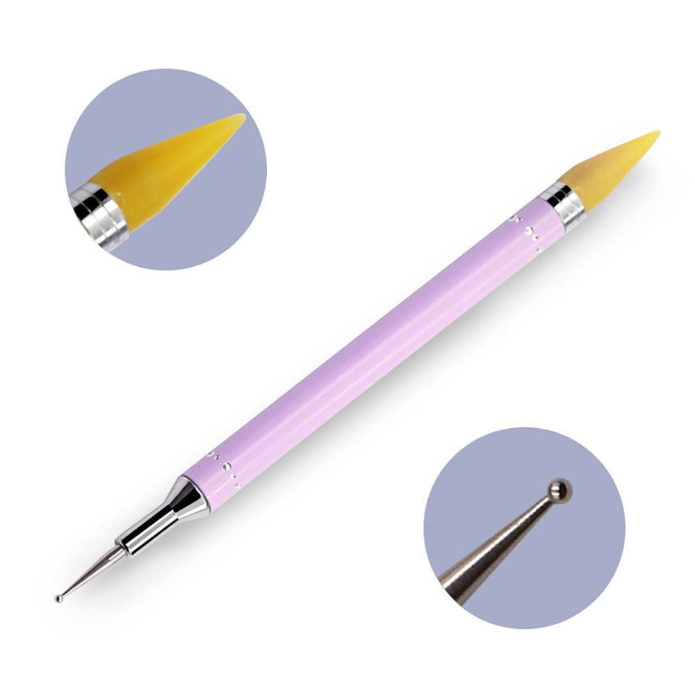 Универсальная кисть Soline дотс и восковой карандаш, розовая 