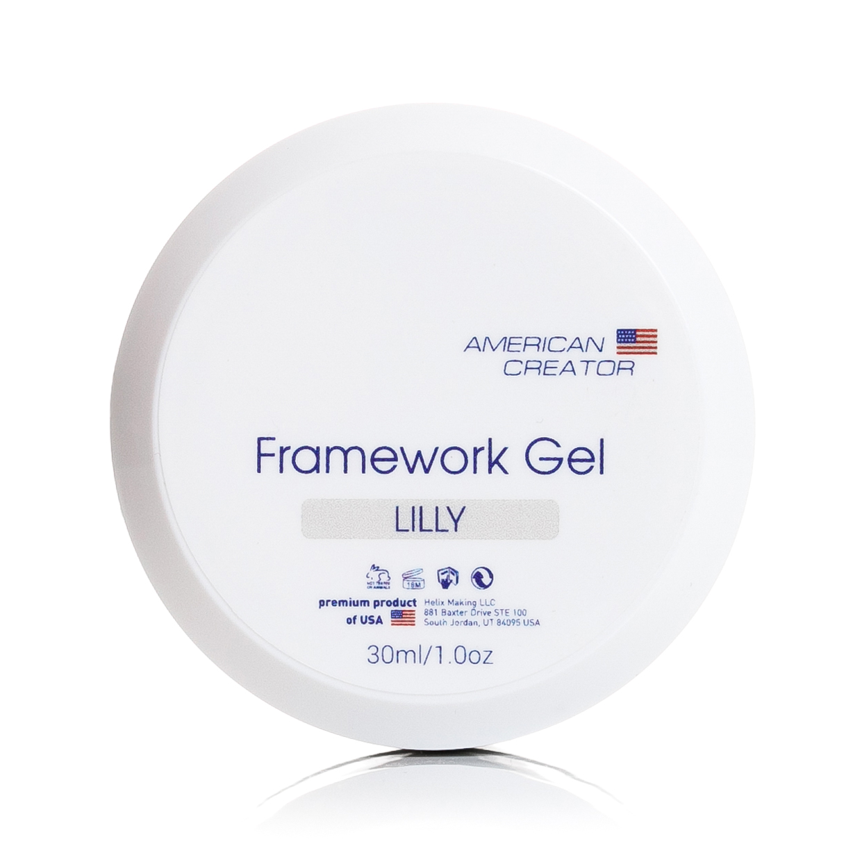 Гель American Creator Framework Gel Lilly, 30мл (твёрдый) АКЦИЯ