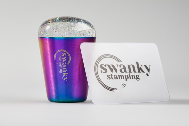 Штамп Swanky Stamping, силиконовый с блестками, 3,5 см. без дна 
