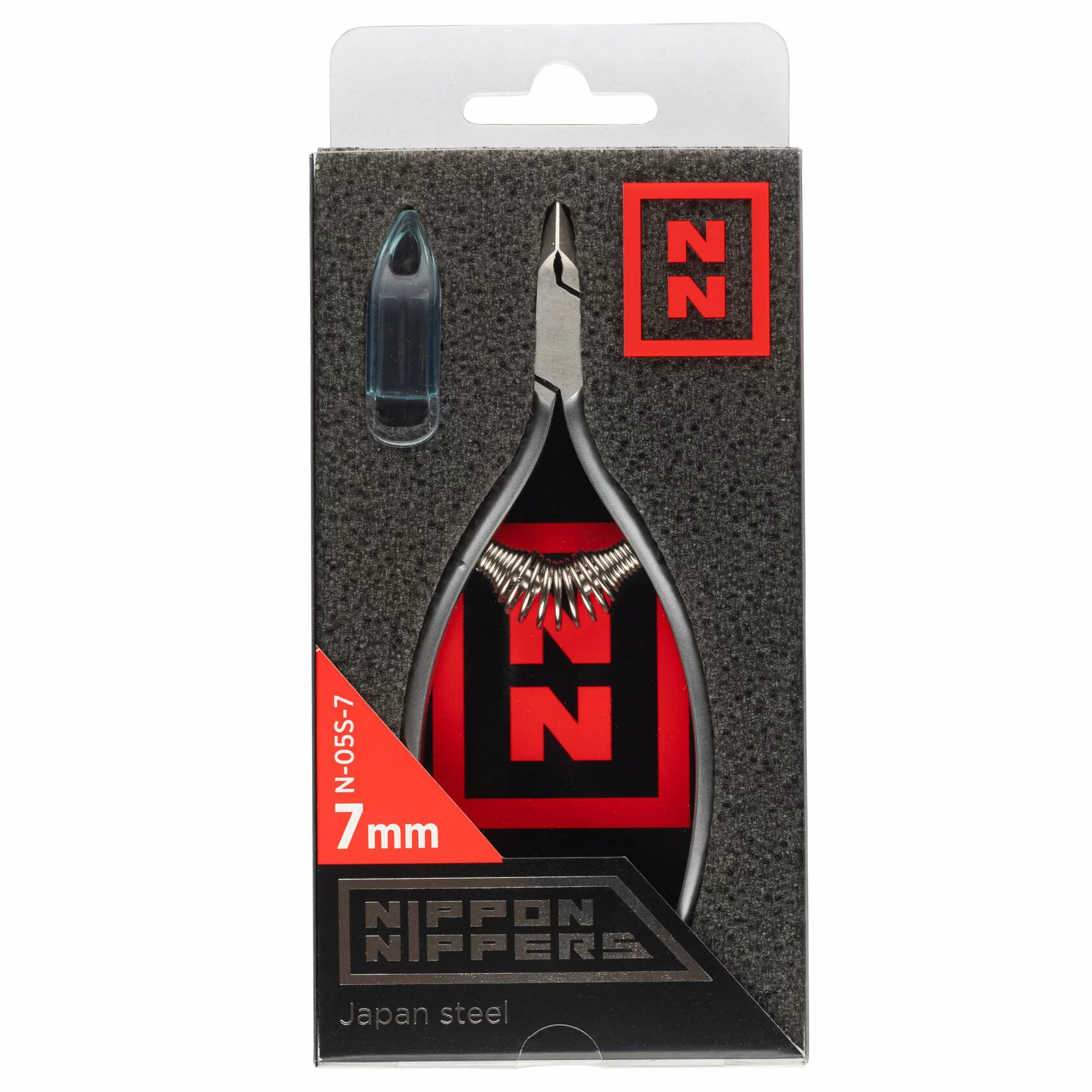 Кусачки Nippon Nippers N-05S-7 для кутикулы, (7мм) спиральная пружина, матовые. АКЦИЯ