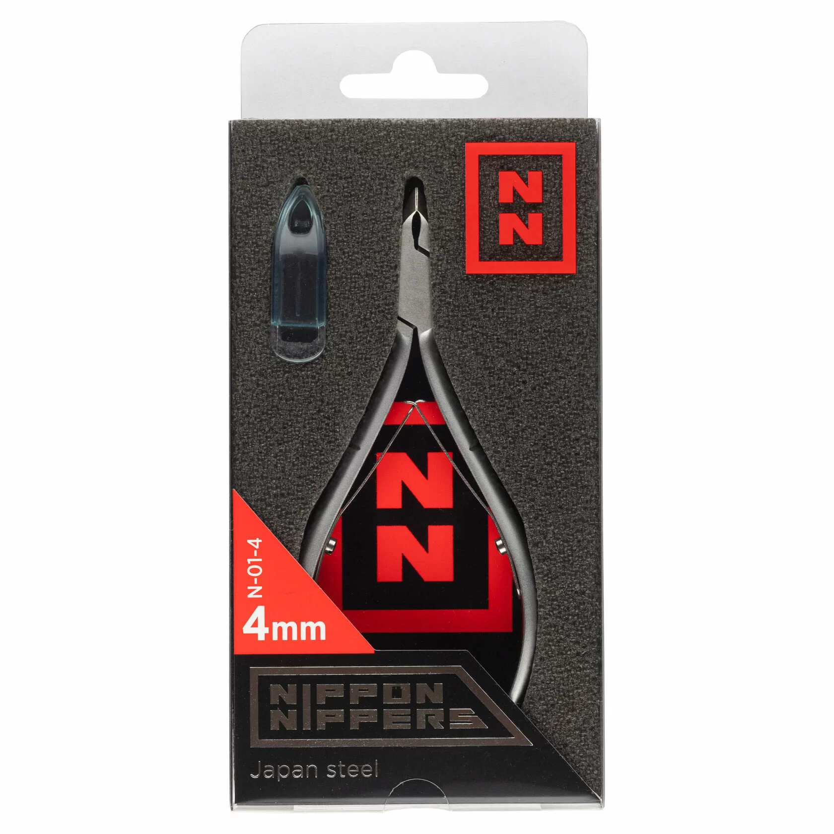 Кусачки Nippon Nippers N-01-4 для кутикулы, (4мм) двойная пружина, матовые. АКЦИЯ