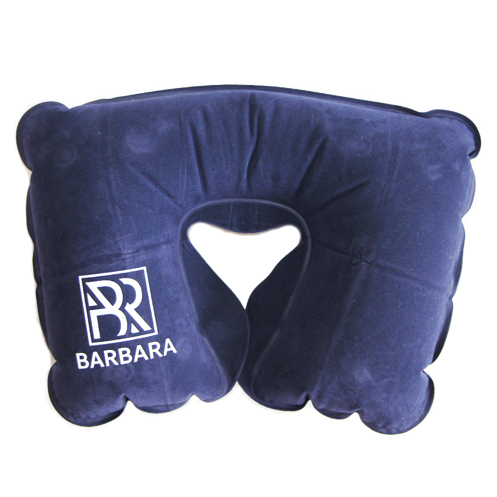 Подушка Barbara надувная  (синяя) 