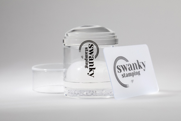 Штамп Swanky Stamping, прозрачный, силиконовый, двойной, 4 см