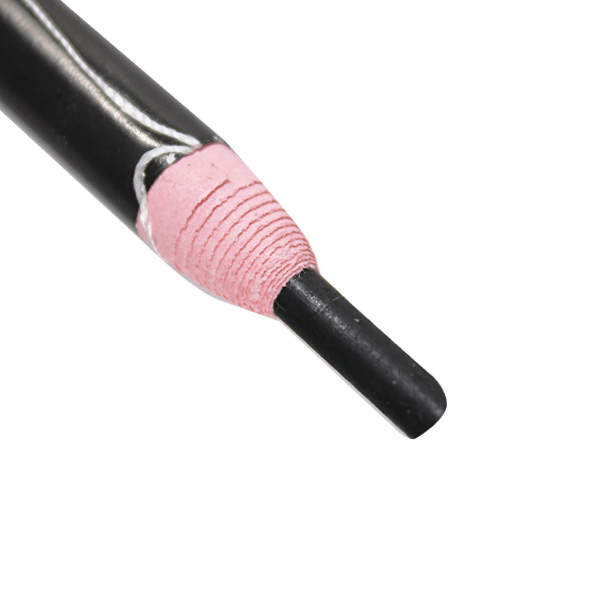 Стойкий карандаш для бровей самозатачивающийся с ниткой (черный)