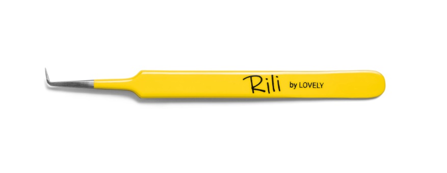 Пинцет RILI для наращивания тип-Г 5мм (Yellow Line)