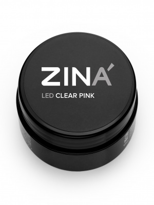 .Гель ZINA однофазный LED Clear Pink, 15гр АКЦИЯ exp.12.08.24