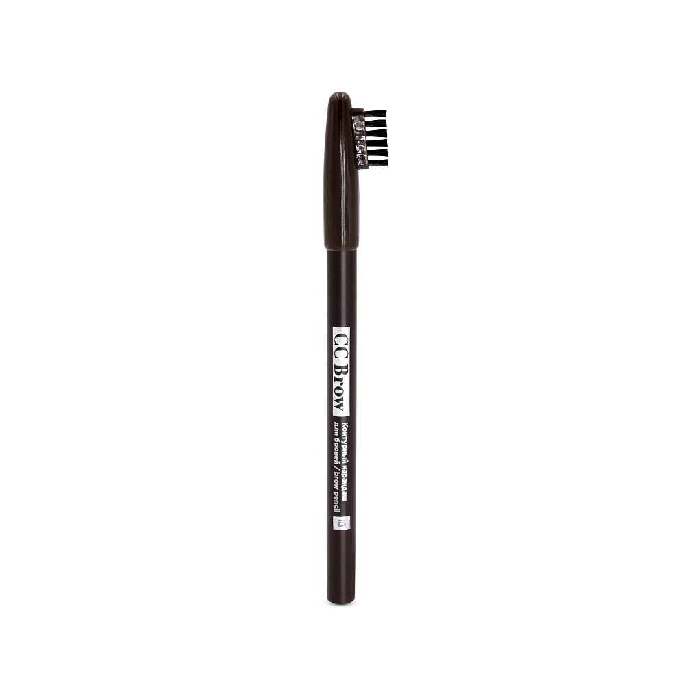 Контурный карандаш для бровей BROW PENCIL СС BROW, цвет 03 (темно-коричневый)