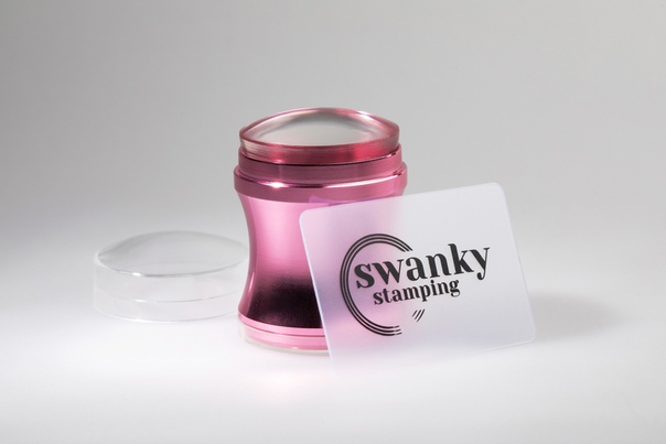Штамп Swanky Stamping, розовый, силиконовый, 4 см