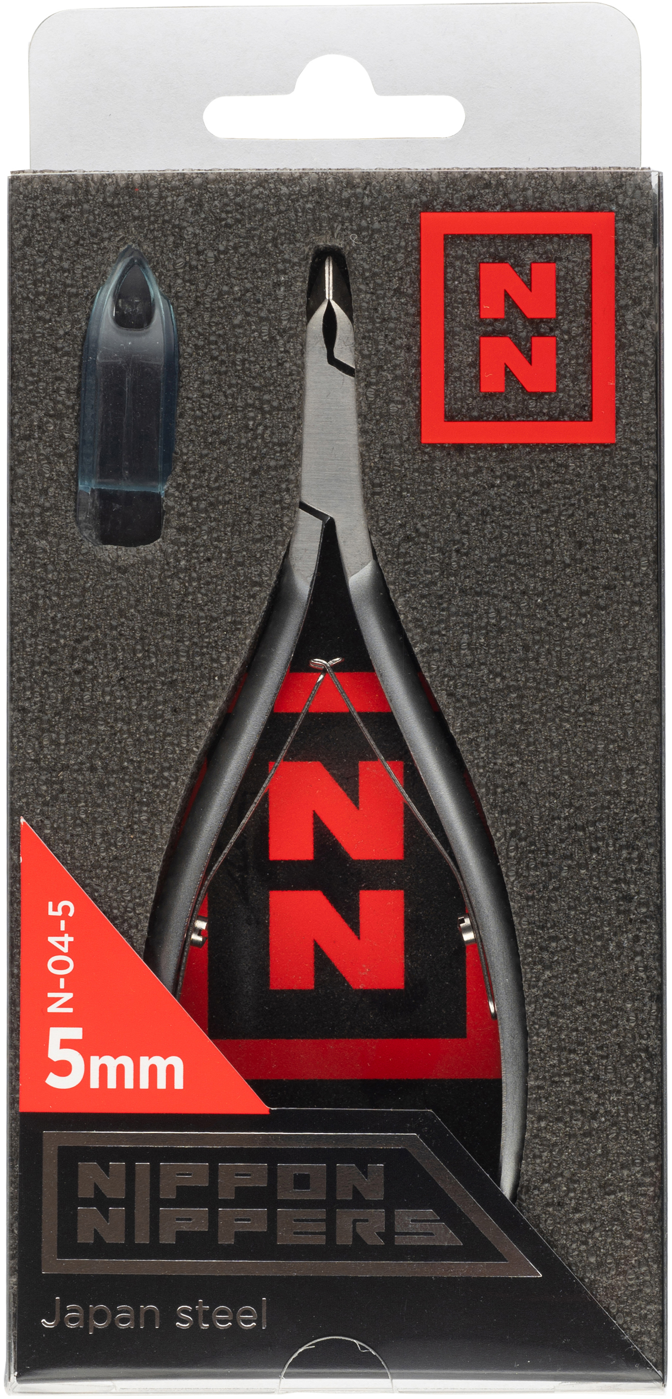 Кусачки Nippon Nippers N-04-5 для кутикулы, (5мм) двойная пружина, матовые АКЦИЯ
