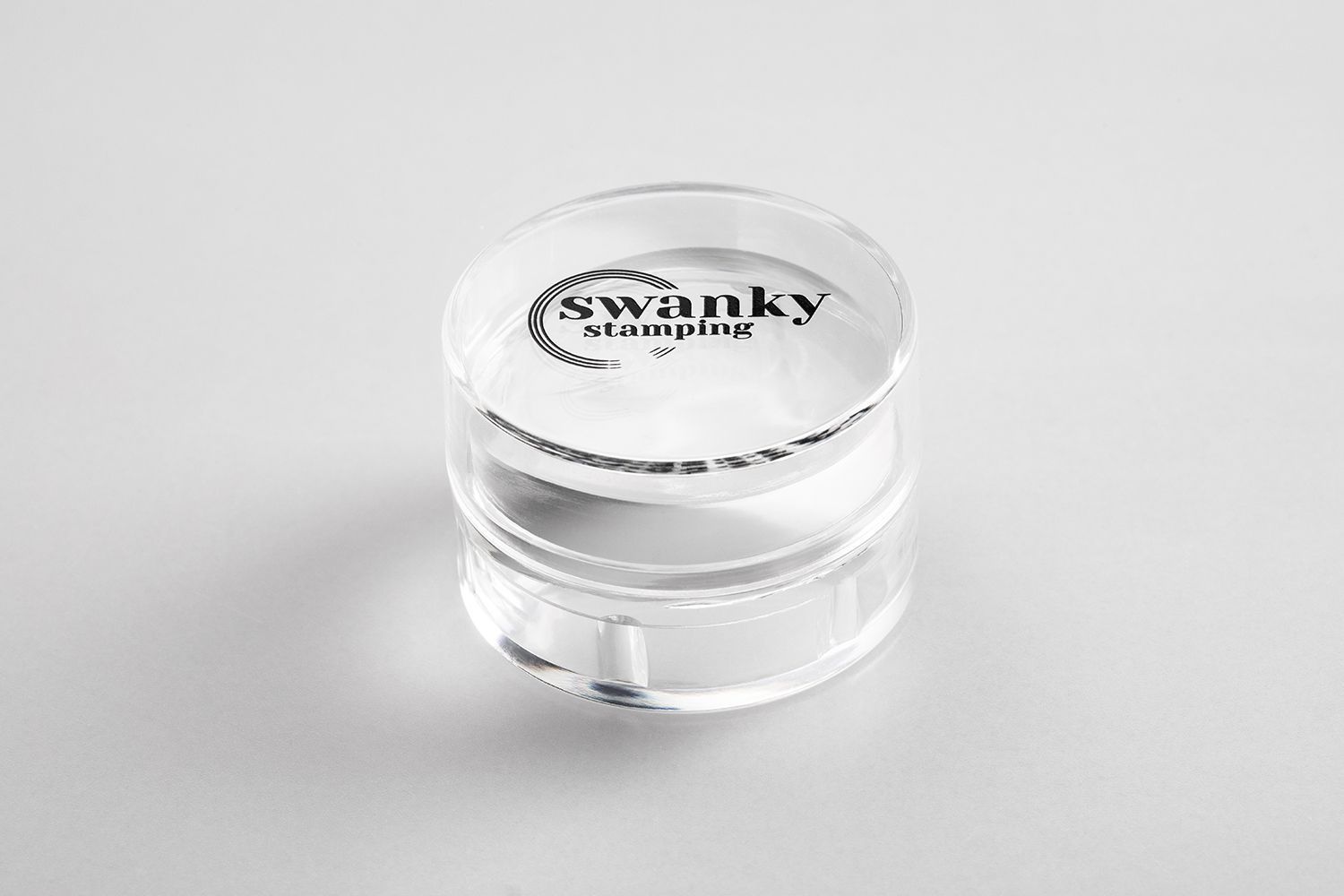 Штамп Swanky Stamping, прозрачный, силиконовый, круглый, 4 см
