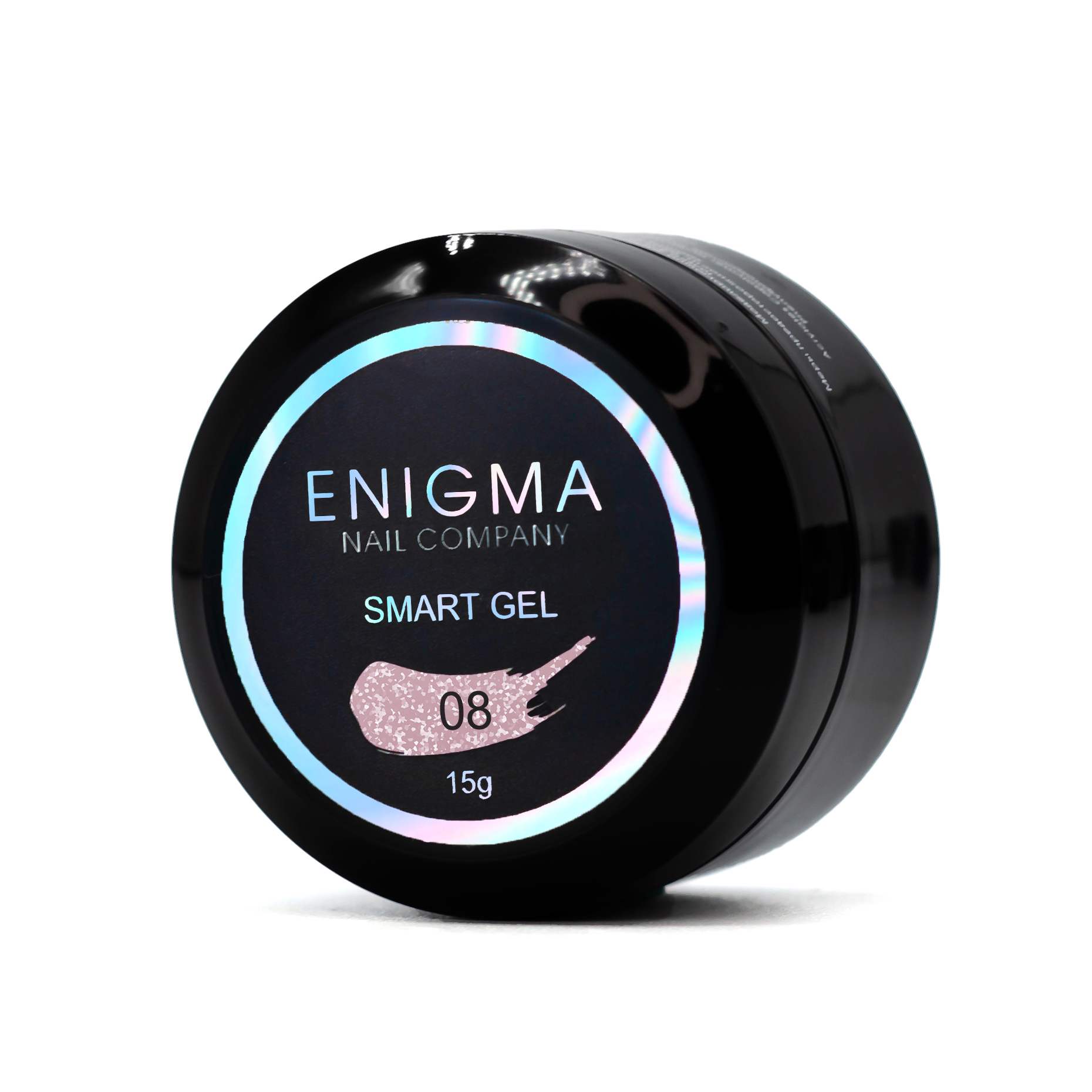Жидкий бескислотный гель ENIGMA SMART gel 08 с шиммером, 15 мл
