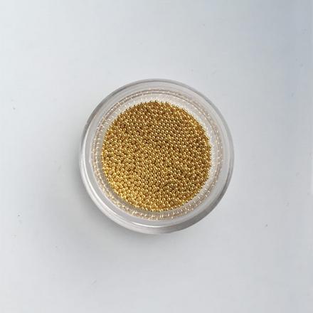 Бульонки металлические  SOLINE 0,6 мм-золото
